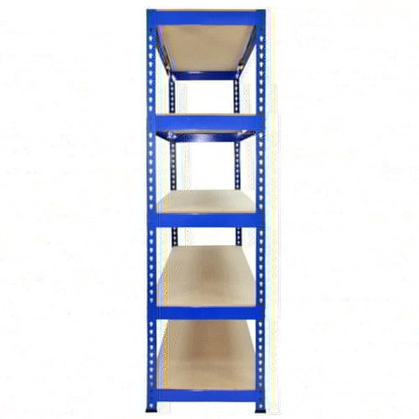 Monster Racking 2 x T-RAX Blue Metal Racking Units 75cm x 150cm x 30cm with Free Bay Connectors