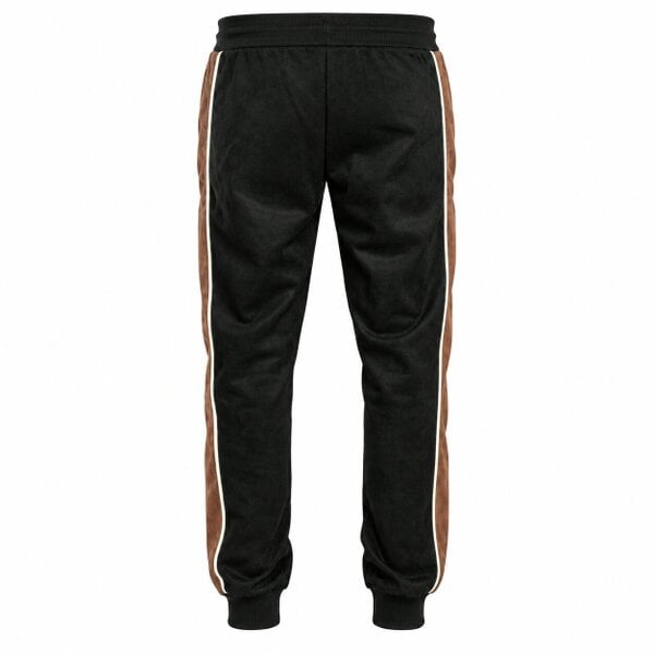 Sergio Tacchini Contrast Suede Track Pant Joggers Black/Potting Soil/Gardenia