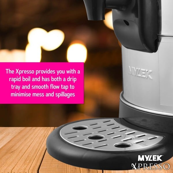 MYLEK Catering Urn, 10L Hot Water Boiler Dispenser, Commercial Digital Urn Kettle, Brews and Mulled Wine Heater