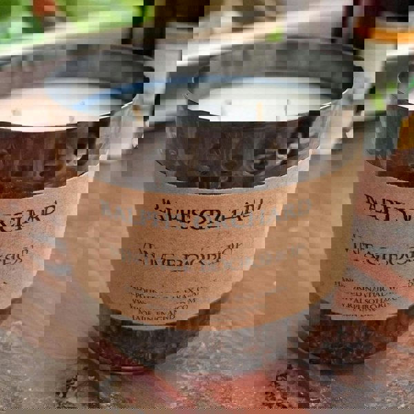 2 wick candle in black dimpled tin