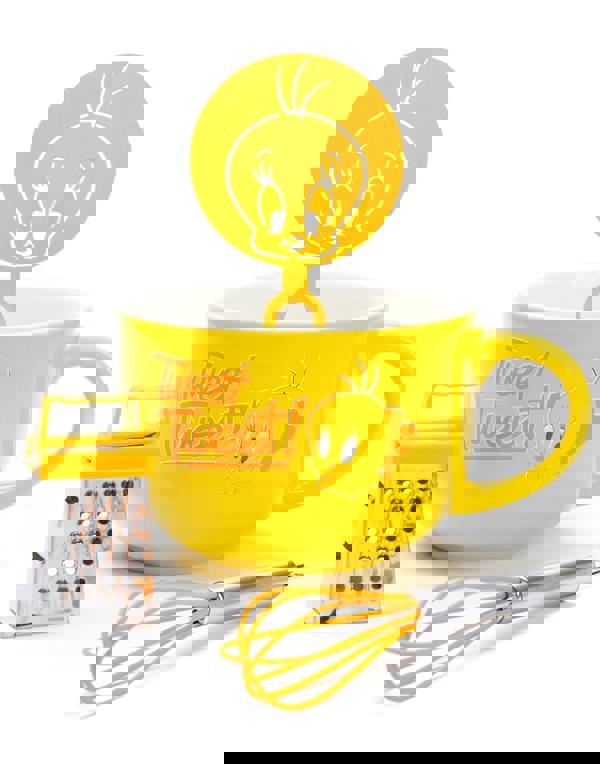 Looney Tunes Womens Yellow Tweety Pie Large Coffee Mug (One Size)