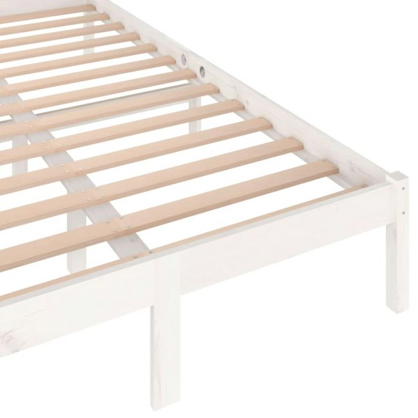 Berkfield Day Bed Solid Wood Pine 120x200 cm White