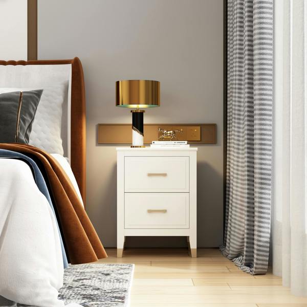 Cabinet Bits Palazzi 2 Drawer Bedside Table