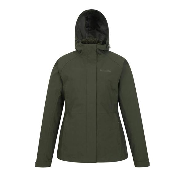 Mountain Warehouse Womens/Ladies Alaskan 3 in 1 Padded Jacket - Khaki Green