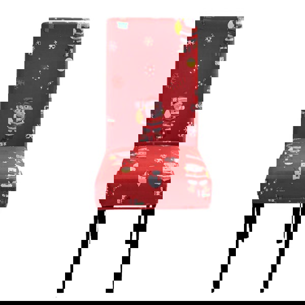 Anyseat Red Santa Gift Snowman Elastic Chair Cover for Dining Room