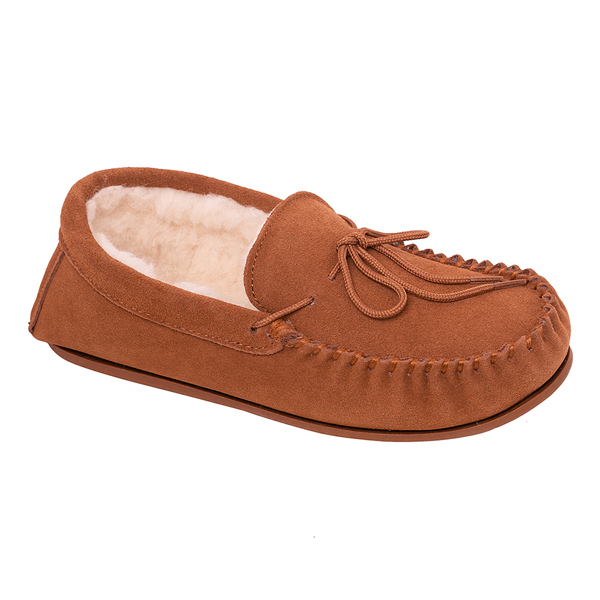 Nordvek Womens Sheepskin Suede Moccasin Slippers