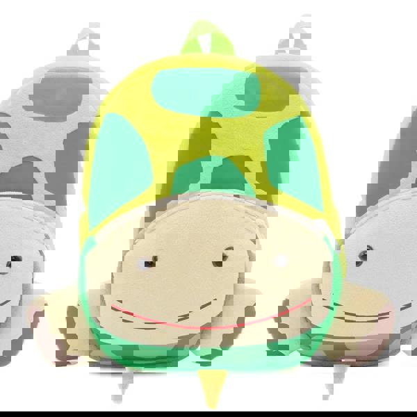 Anykidz Anypack 3D Green Turtle School Backpack Cute Animal With Cartoon Designs Children Toddler Plush Bag For Baby Girls and Boys