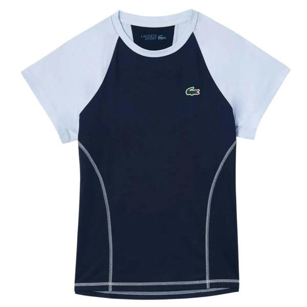 Lacoste Womens/Ladies Stretch Slim Sport T-Shirt - Blue - 