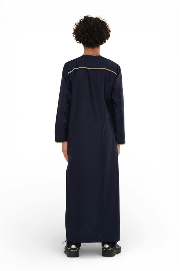 Infinity Leather Kids Boys Ramadan Moroccan Thobe Robe Emirati Eid Jubba- TT-003