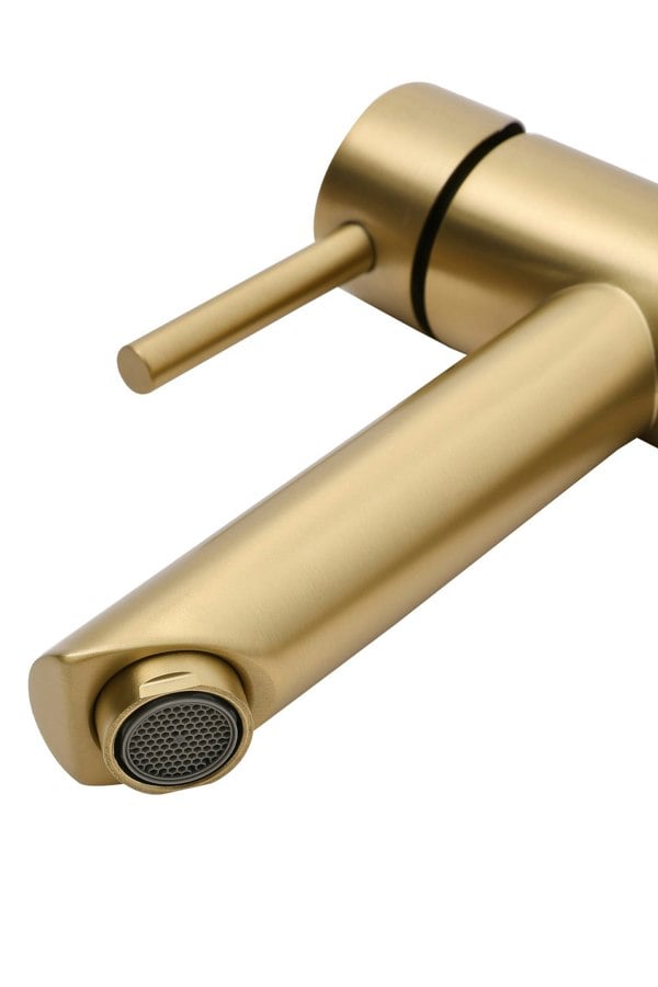 Living and Home Brushed Gold Tall Single Handle Vessel Faucet