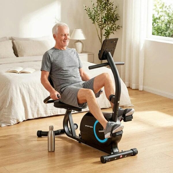 Bobobiy Recumbent Exercise Bike for Home, Stationary Bike with Bluetooth, App Connectivity, Quiet 8-Level Magnetic Resistance