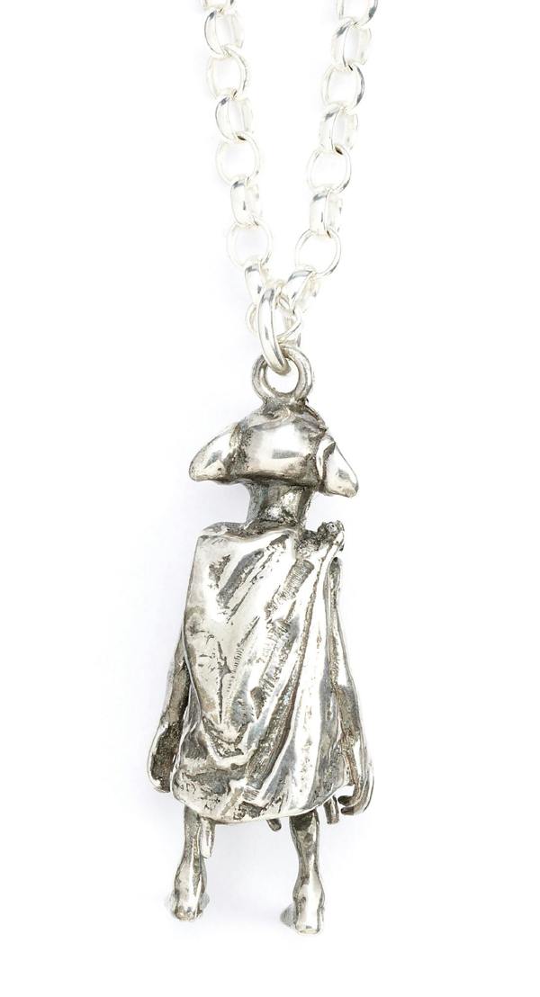 Harry Potter sterling silver Dobby the house Elf charm Necklace