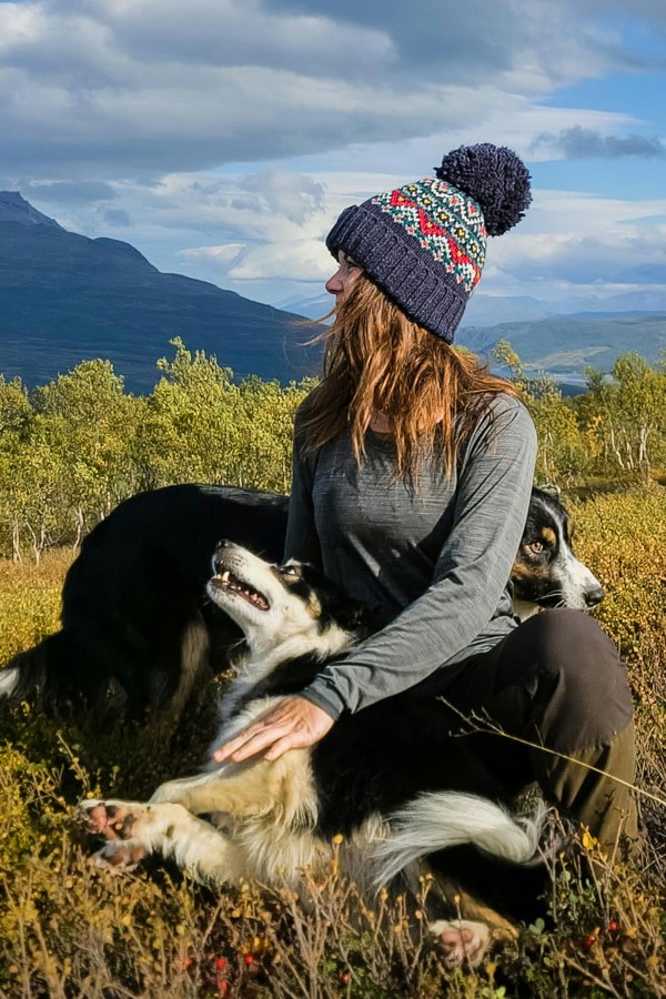 SuperBobble Simon Wilson Fairisle Knit Beanie Bobble Hat - Navy