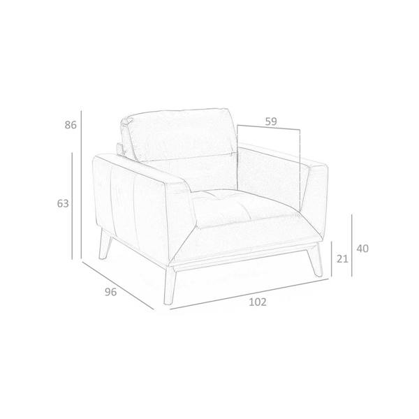 Angel Cerdá Brown leather armchair 5036