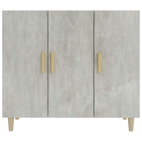 Berkfield Sideboard Concrete Grey 90x34x80 cm Engineered Wood