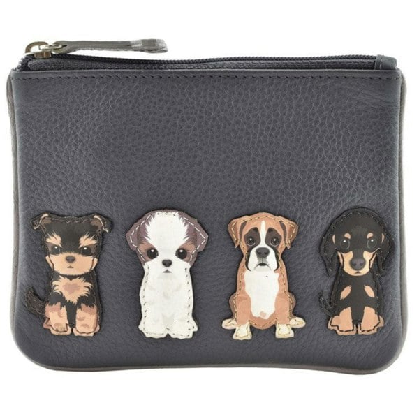 Mala Leather Sitting Dogs Coin & Card Purse – Soft Leather – RFID Protected