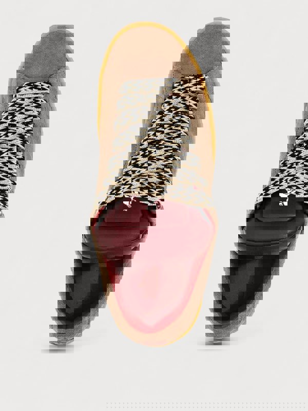 Lanvin X Future Hyper Curb Sneakers Leather Suede Brown