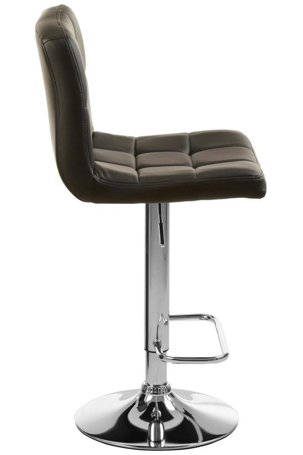 Interiors by Premier Baina Quilted Bar Stool With Chrome Base