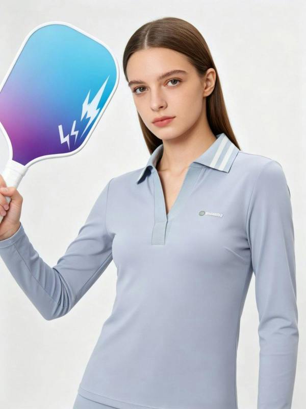 Anniou UPF 50+ Long-Sleeve Pickleball Polo