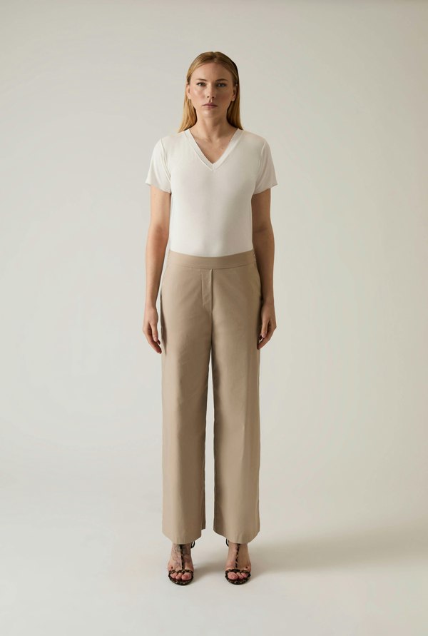 James Lakeland Cotton Beige Trousers