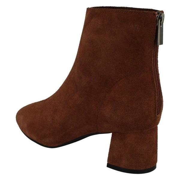 Spot On Ladies Leather Collection Suede Leather Ankle Boots F51134