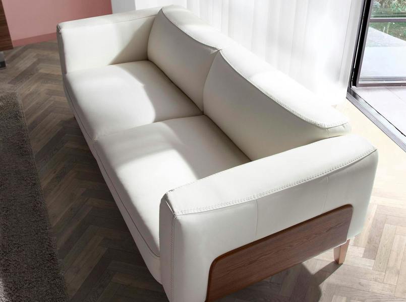 Angel Cerdá White leather sofa 6115/6118