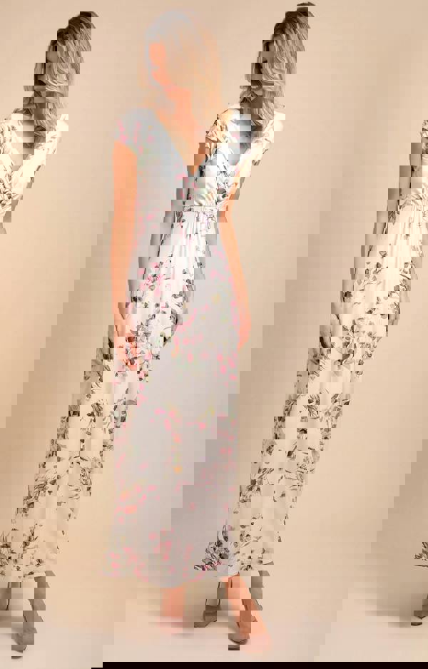 Alie Street London Sophia Maxi Dress Petite - Petal Pink Floral