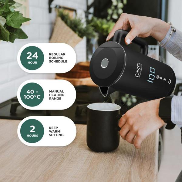 DMD Collective Smart Kettle with App & Voice Control – Variable Temperature Electric Kettle 1.5L