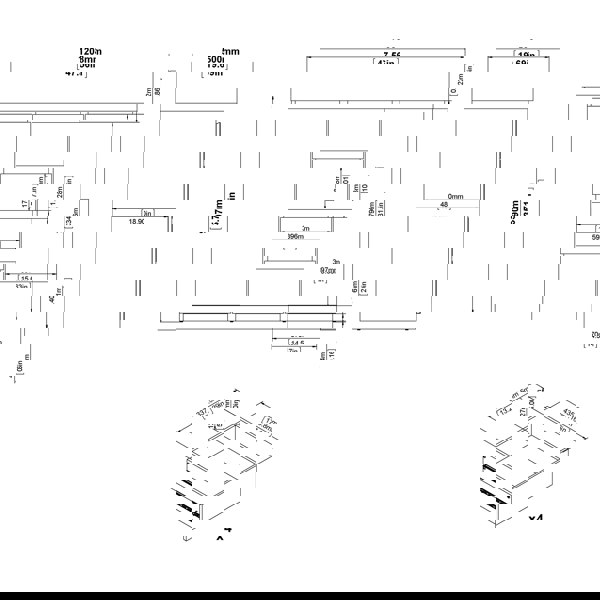 Furniture To Go Naia Sideboard 4 Drawers 2 Doors in Concrete and White High Gloss