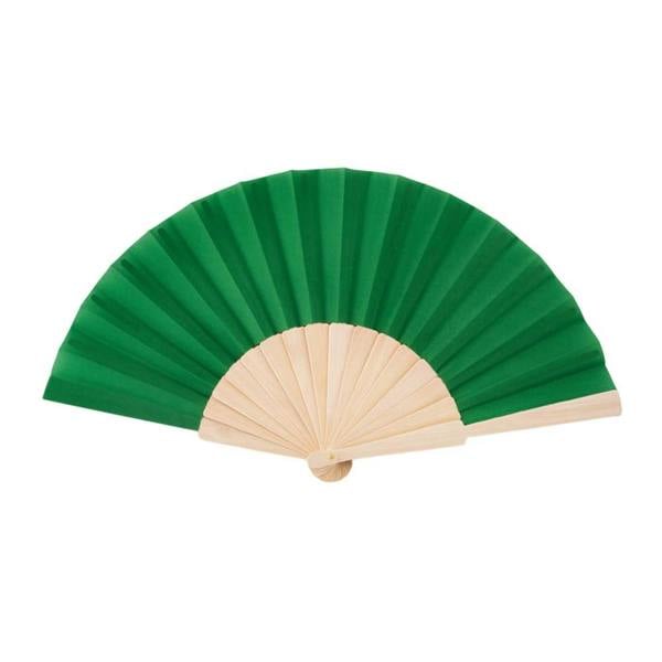 MidOcean Fanny Wood Wood Handheld Fan - Green - 