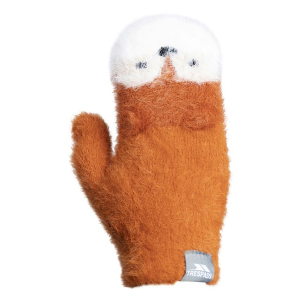 Trespass Childrens/Kids Hillside Knitted Mittens - Orange/Spice