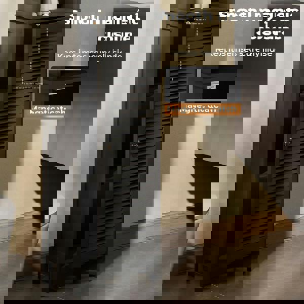 Levede Tall Bathroom Cabinet Freestanding Slim Bathroom Storage Cupboard Unit