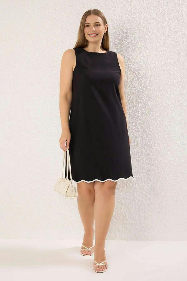 WOVCOR A-Line Mini Woven Plus Size Dress