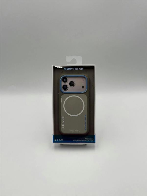 Nimmy Friends Nimmy Cool & Cute 2.0 Case with MagSafe for iPhone 17 Pro 6.3" Grey Blue - N-YJKM-CX2.0-IP17-PRO-05