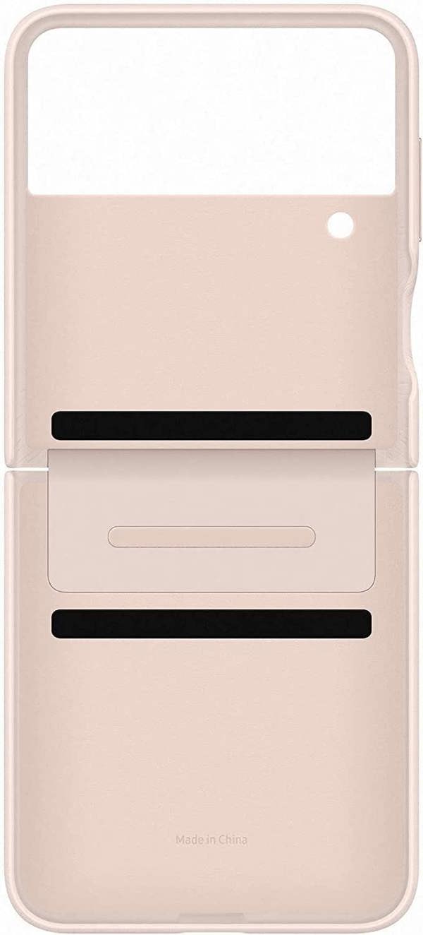Samsung Galaxy Z Flip 4 Flap Leather Cover Peach - EF-VF721LPEGWW