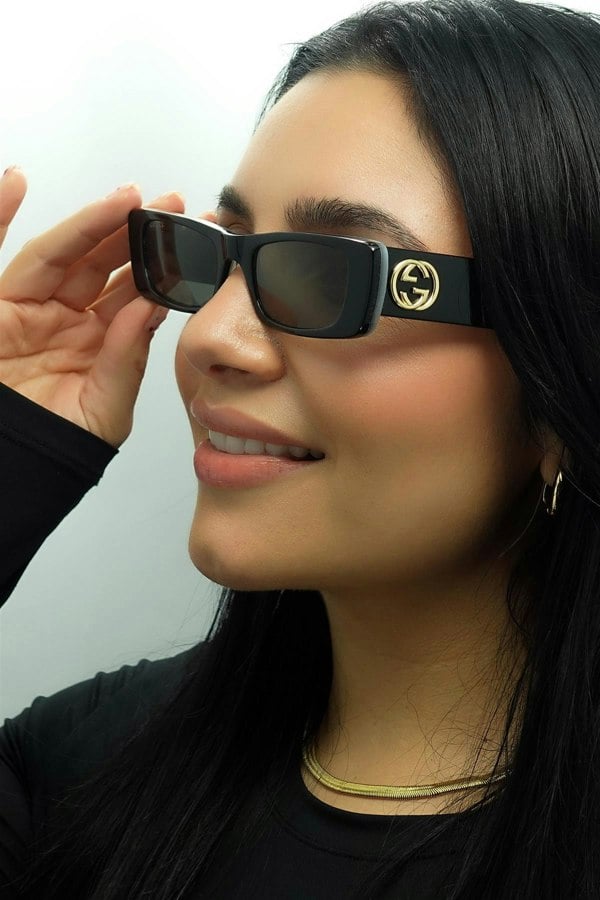 Gucci Sunglasses GG0516S 001 Black Grey