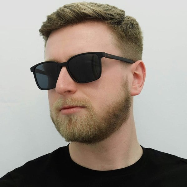 Hugo by Hugo Boss Sunglasses HG1128/S 003/IR Matte Black Grey