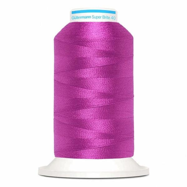 Gutermann Super Brite Polyester 40 Embroidery Thread 1000m Polyester Thread Suitable For Embroidery
