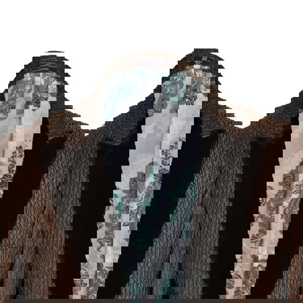 David WeJ DW Signature Velvet Peak Lapel Blazer - Brown