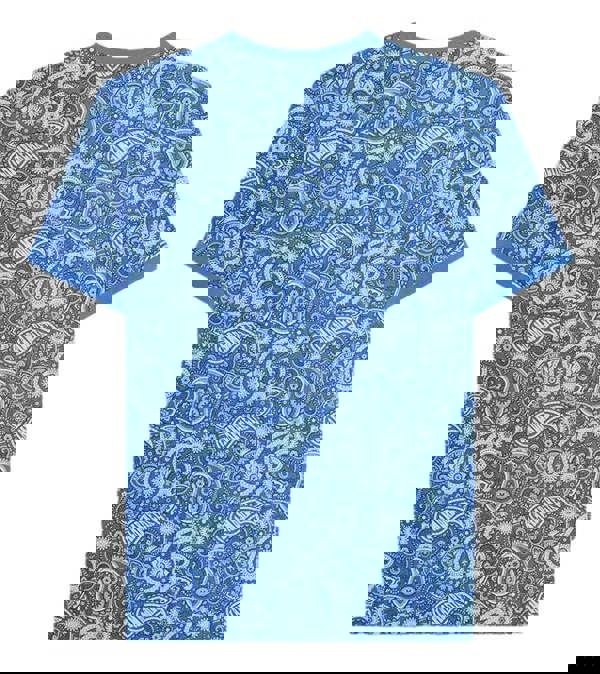 Lambretta Mens All Over Paisley Branded Retro Casual T-Shirt