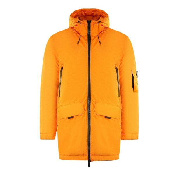 Lyle & Scott Zip Detail Parka Jacket - Orange