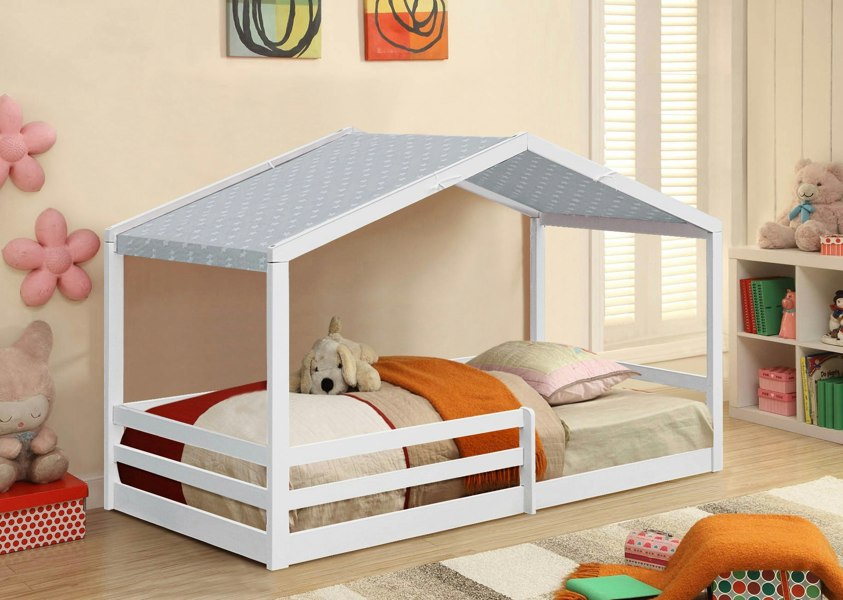 Comfy Living Adorable 3ft Wooden House Bed - A Unique and Cozy Addition to Your Child’s Bedroom