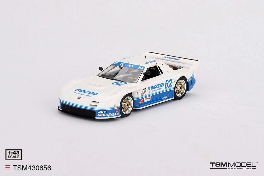 MCSlots Mazda RX-7 GTO #62 Mazda Motorsports 1991 IMSA Road America 2nd Place 1:43 Scale TSM430656