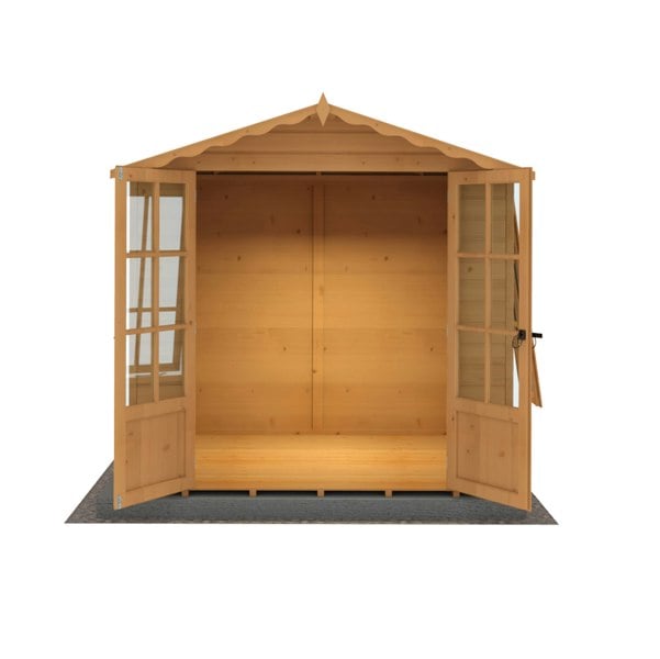 Shire Buckingham 7x7 12mm interlock Clad wooden Summerhouse - Best Shed