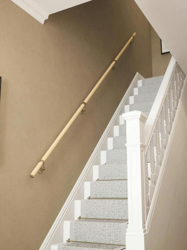 Handrails Direct Arden Natural Pine Straight Flight Handrail