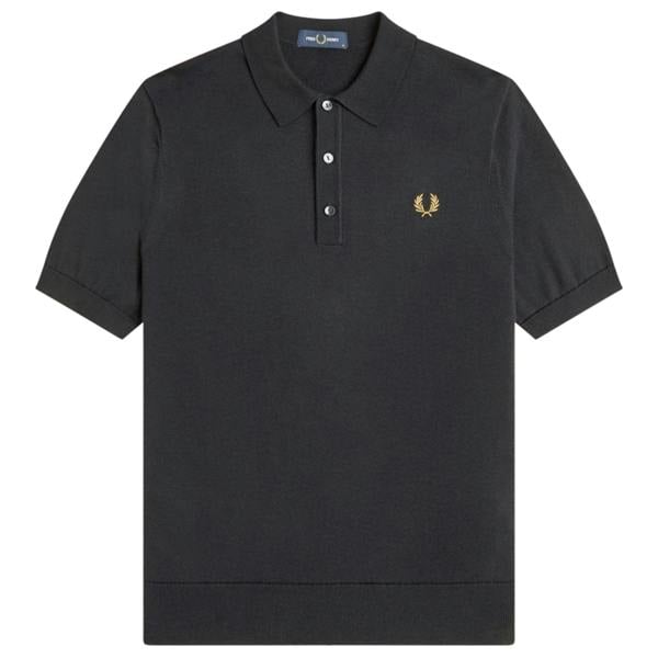 Fred Perry Cotton Knitted Polo Shirt