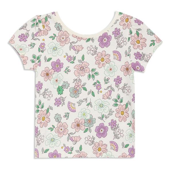 Mini Cuddles Baby Girls Floral 2pc Pinny Set, Multicolour