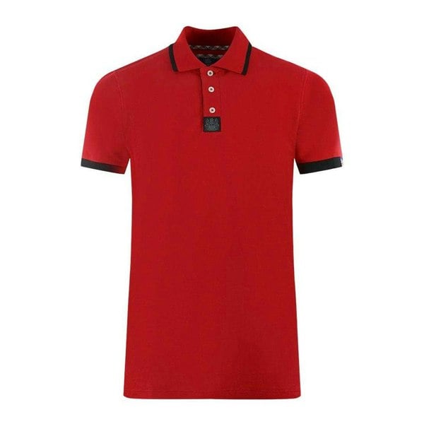 Aquascutum Unisex Adult Tipped Branded Shoulder Polo Shirt - Red