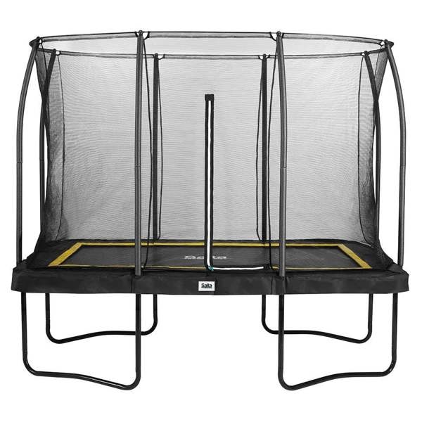 10ft x 7ft Black Rectangular Comfort Edition Trampoline with Enclosure (5092A)