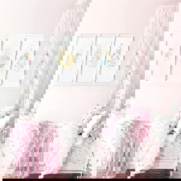 Nursery Rainbow Decor | Set of 3 wall art prints